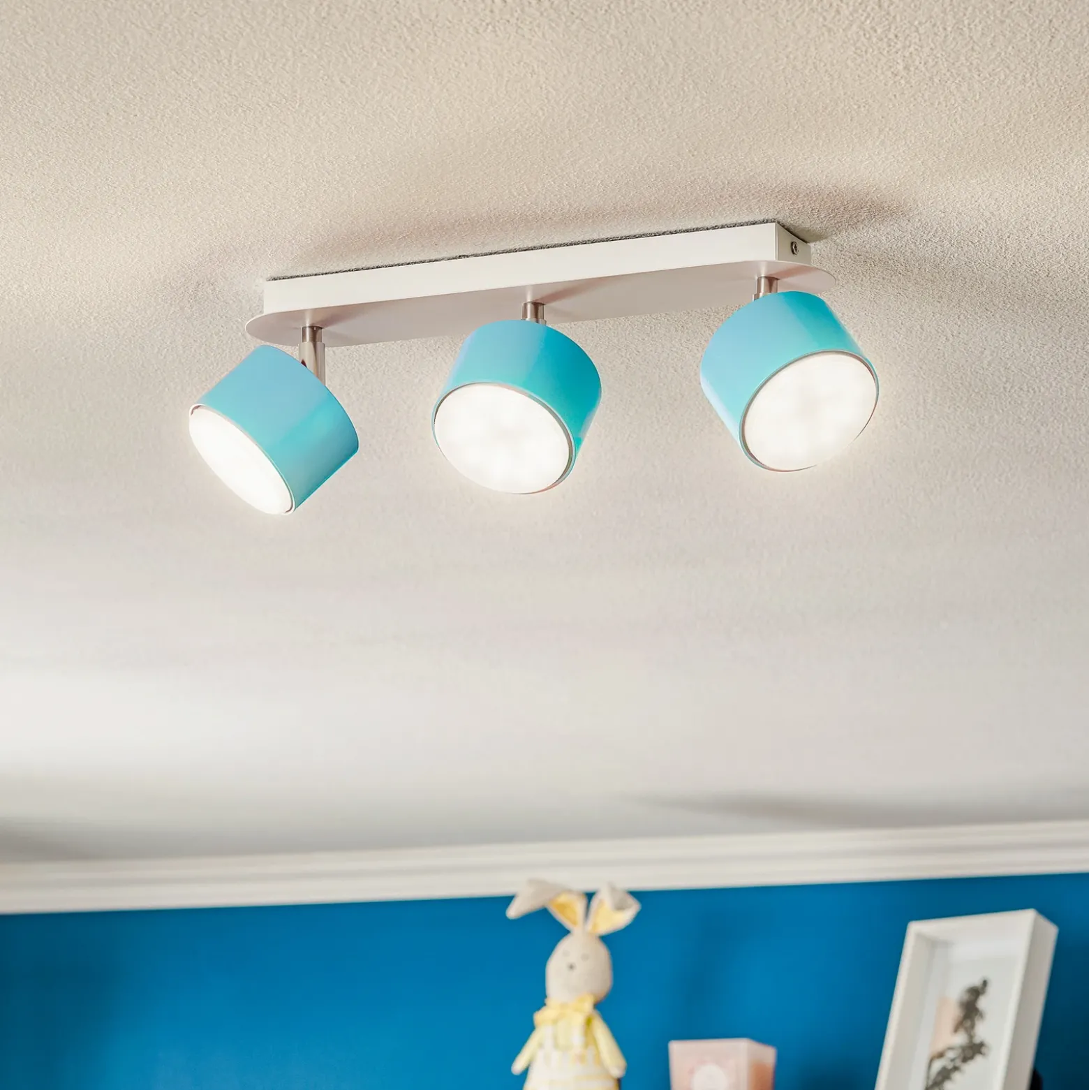Downlight Cloudy 3 luces azul