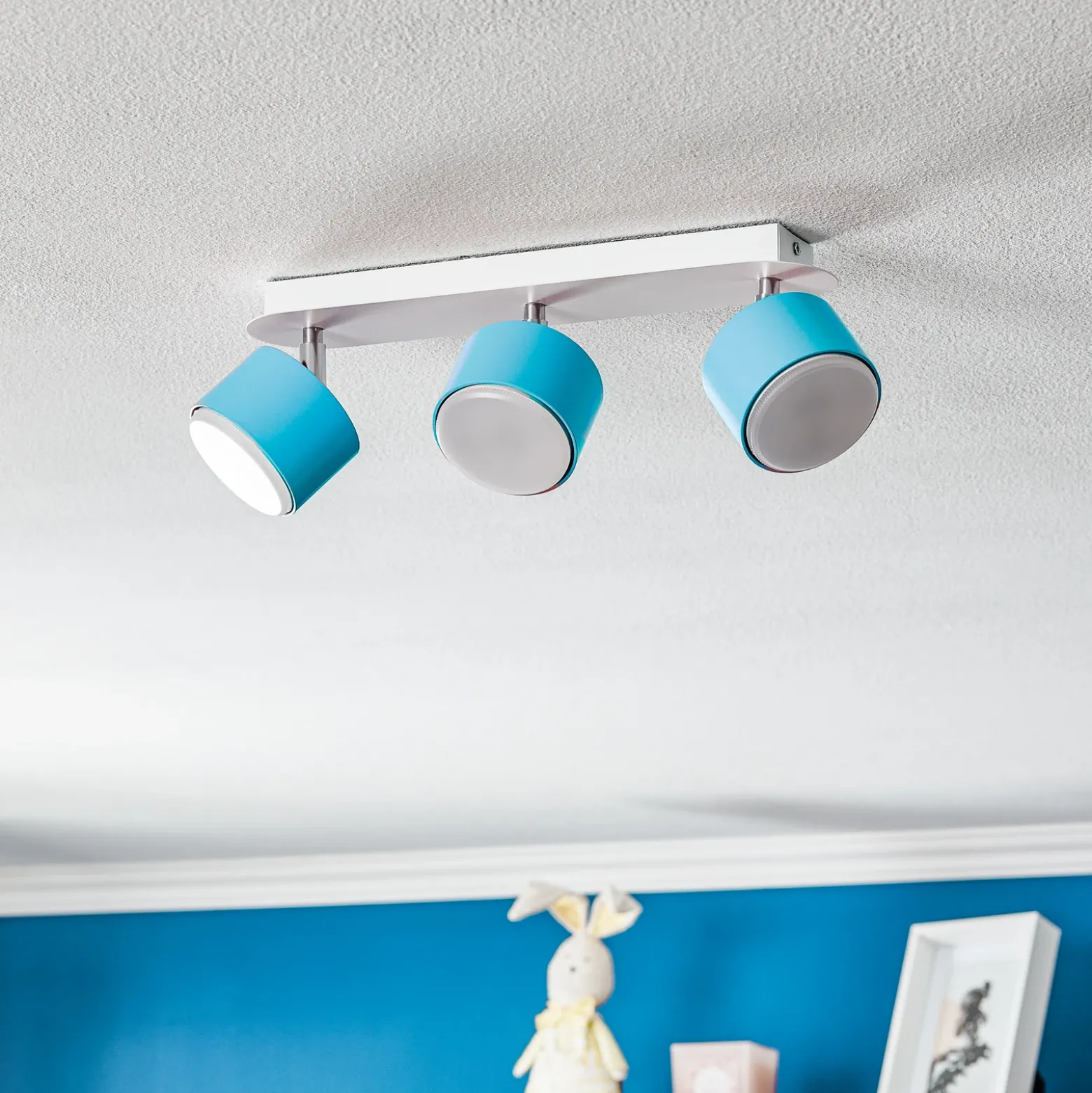 Downlight Cloudy 3 luces azul