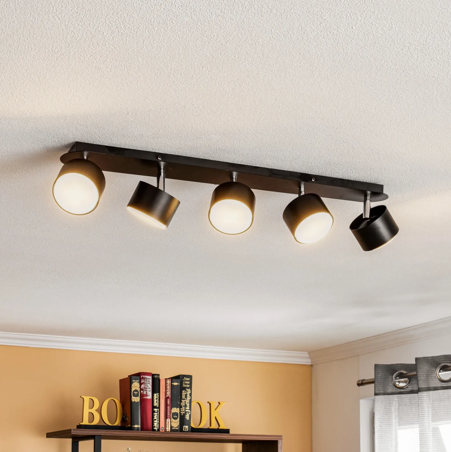 Downlight Cloudy 5 luces negro