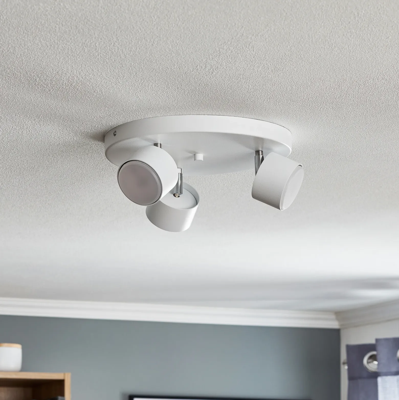 Downlight Cloudy 3 luces redondo blanco