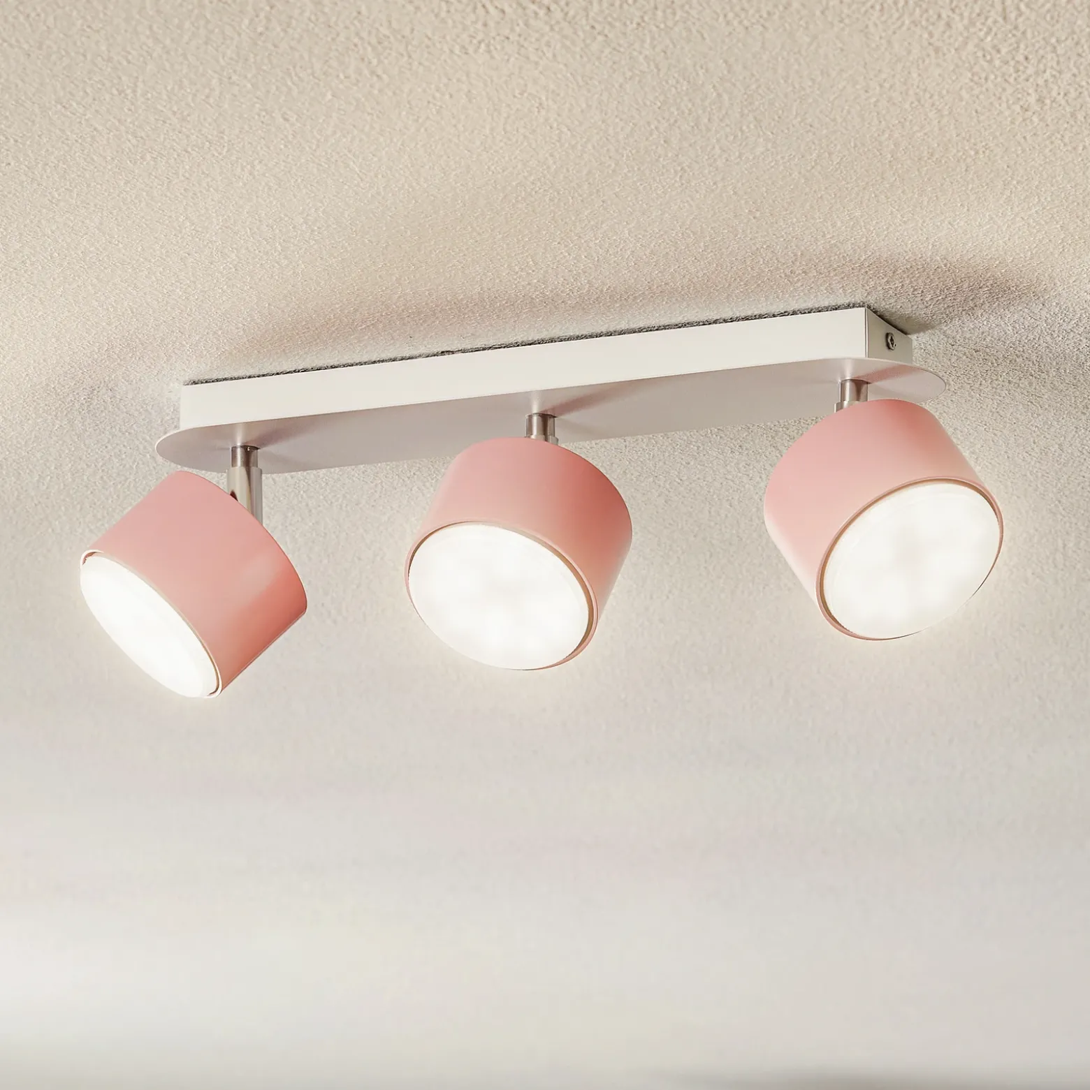 Downlight Cloudy 3 luces rosa