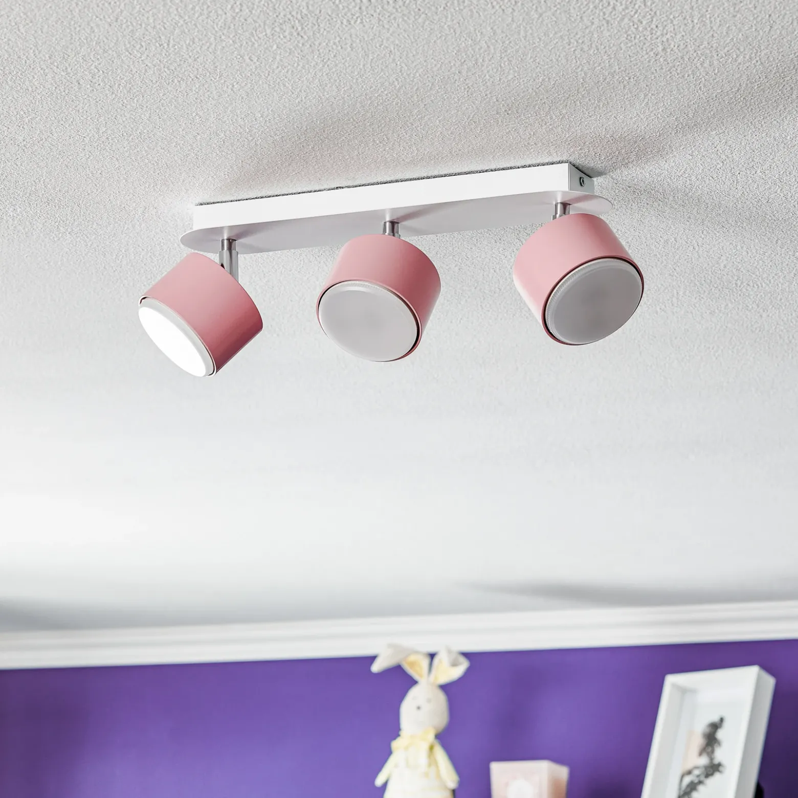 Downlight Cloudy 3 luces rosa