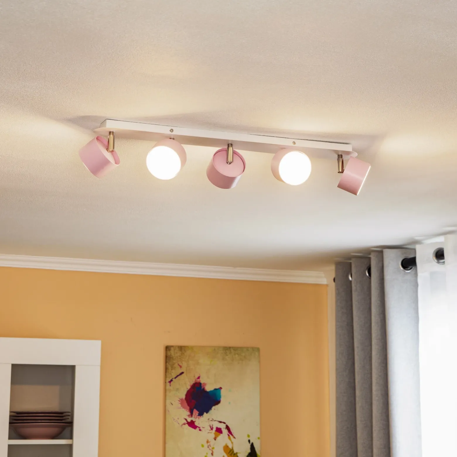 Downlight Cloudy 5 luces rosa