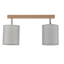Downlight Corralee, gris, 2 luces