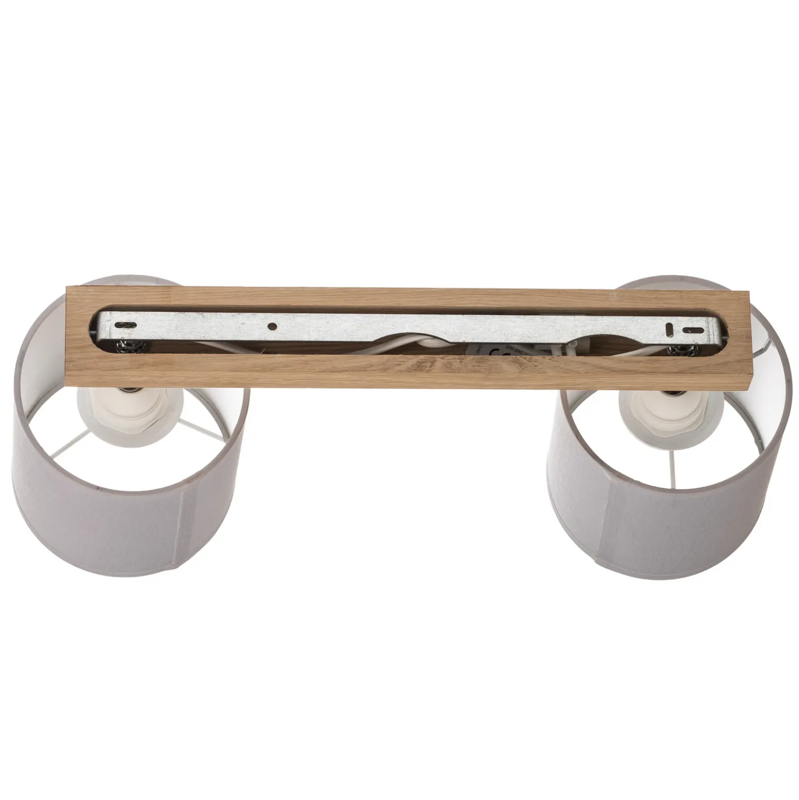Downlight Corralee, gris, 2 luces