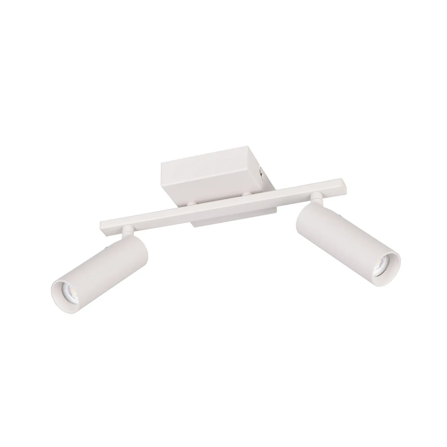 Downlight Dara, longitud 28 cm, gris, metal, 2 luces.
