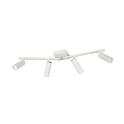 Downlight Dara, longitud 66 cm, gris, metal, 4 luces.