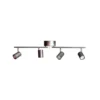 Downlight de By Rydéns, 4 luces, gris, GU10