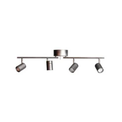 Downlight de By Rydéns, 4 luces, gris, GU10