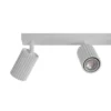 Downlight de carbono, blanco, longitud 45 cm, aluminio, 3 luces.
