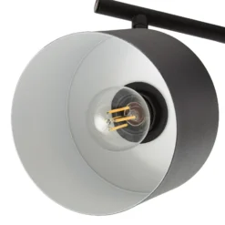 Downlight de techo Lindby Lenja, 2 luces, negro, E14, metal