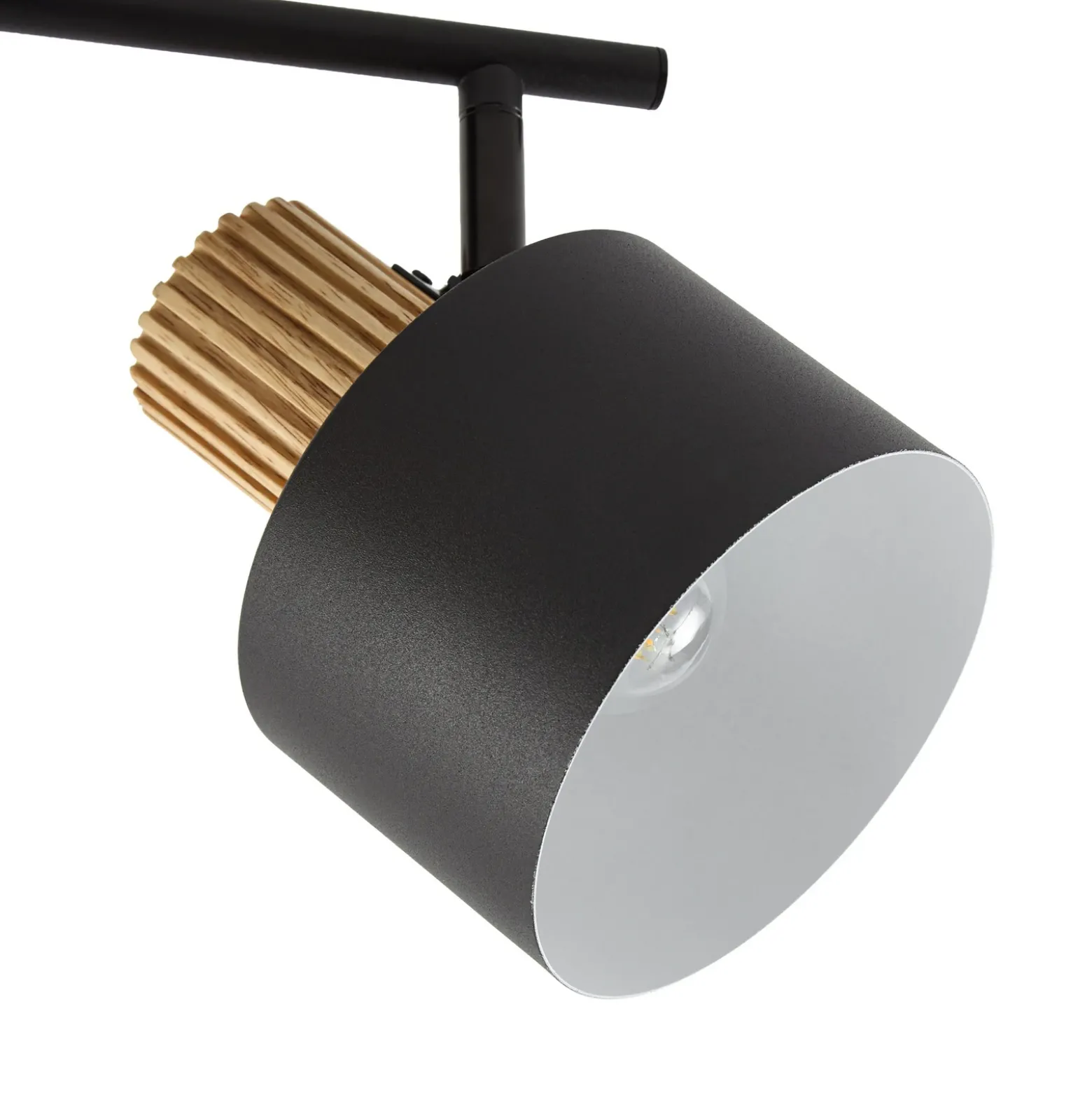 Downlight de techo Lindby Lenja, 2 luces, negro, E14, metal
