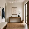 Downlight de techo Lindby Shiloh, 5 luces, natural/beige, madera