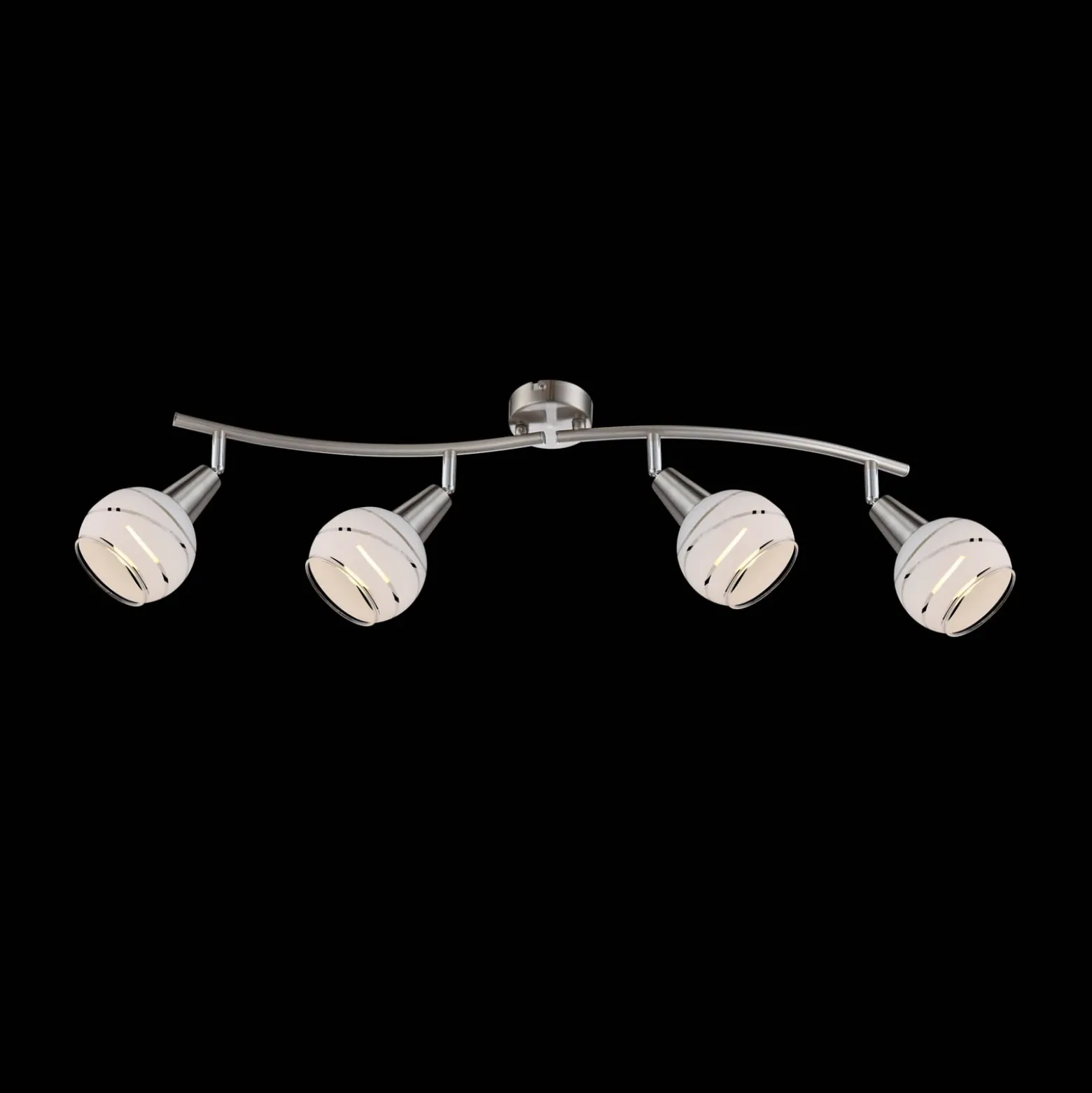 Downlight Elliott, níquel mate, longitud 70 cm, metal
