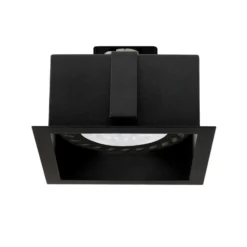 Downlight empotrable Mod I, 1 luz, negro