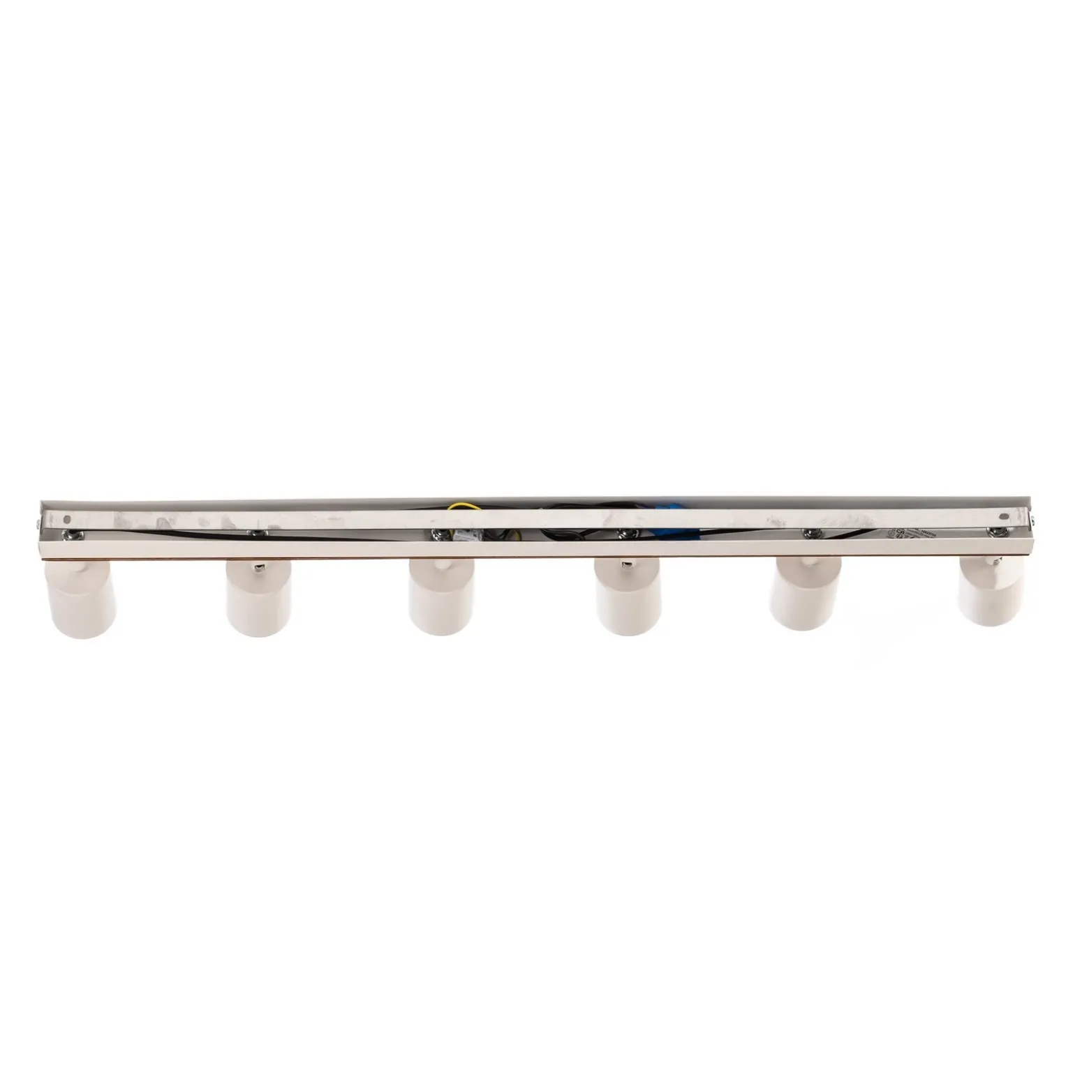 Downlight Envostar Tino de 6 luces, blanco/madera