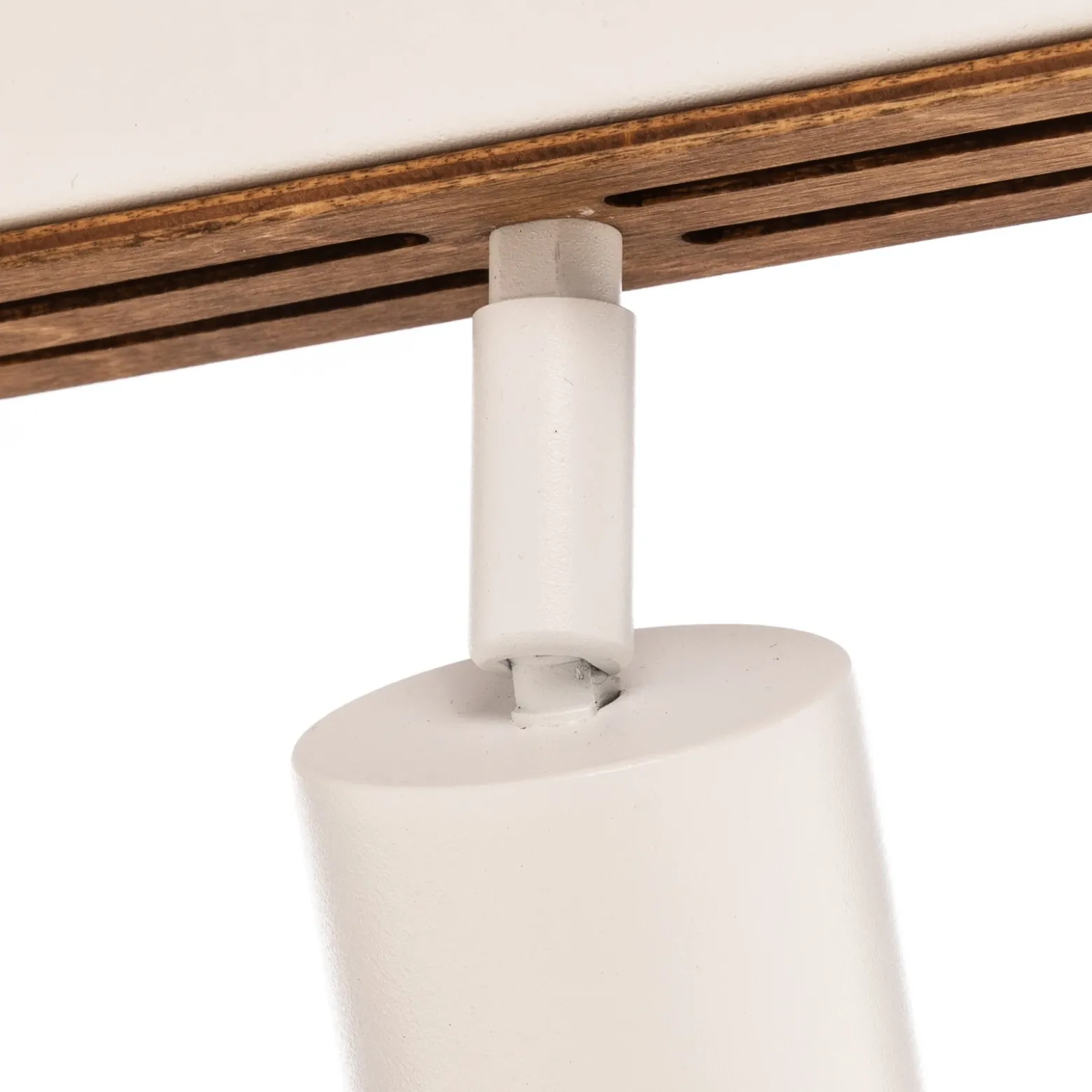 Downlight Envostar Tino de 6 luces, blanco/madera
