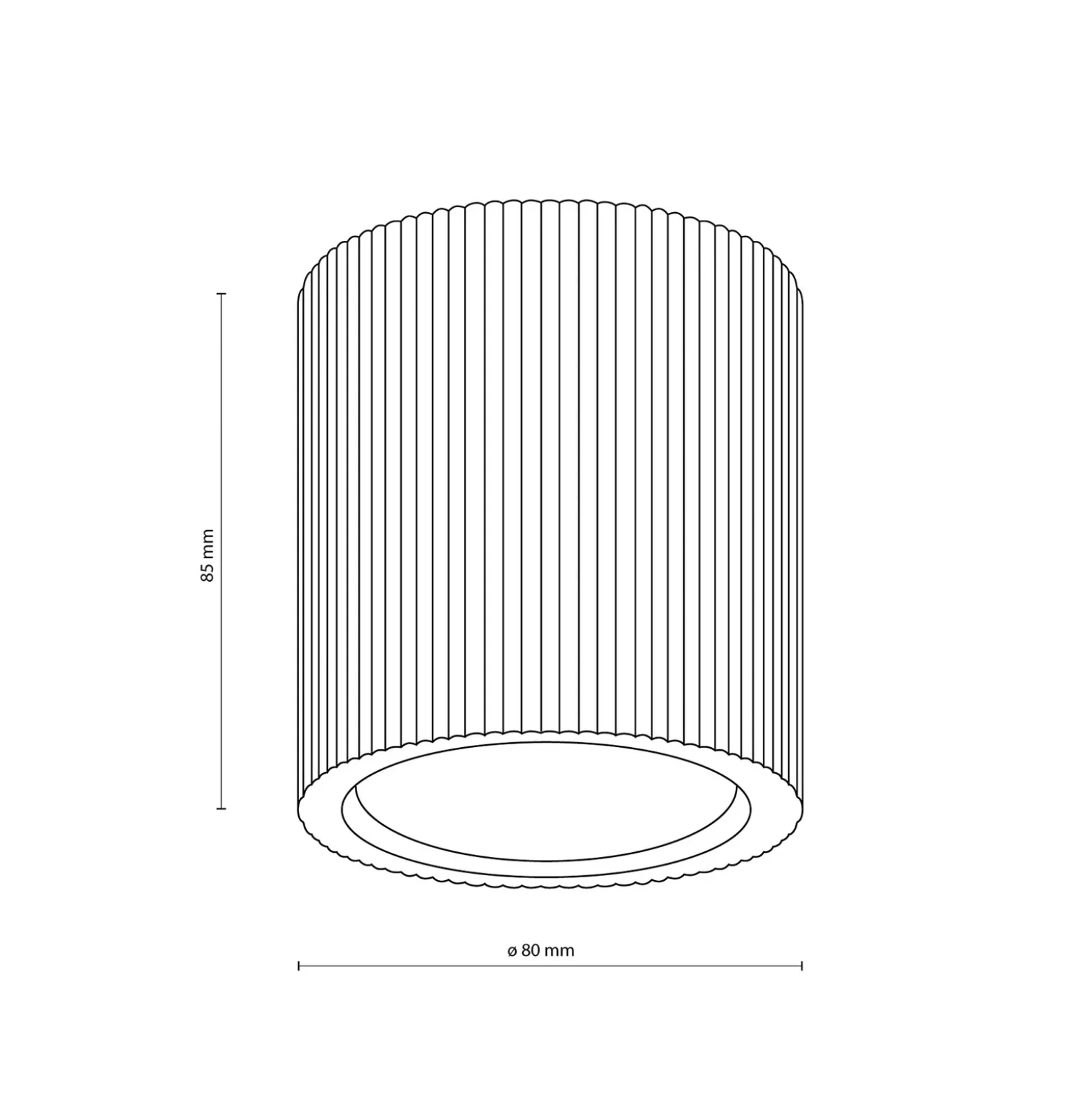 Downlight Eve, 8,5 cm de altura, casquillo GU10, madera