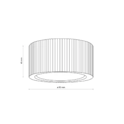 Downlight Eve, 4,5 cm de altura, GX53, madera