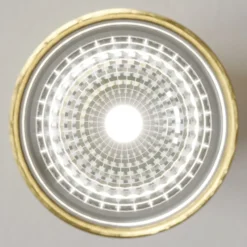 Downlight Eye S en forma cilíndrica, latón