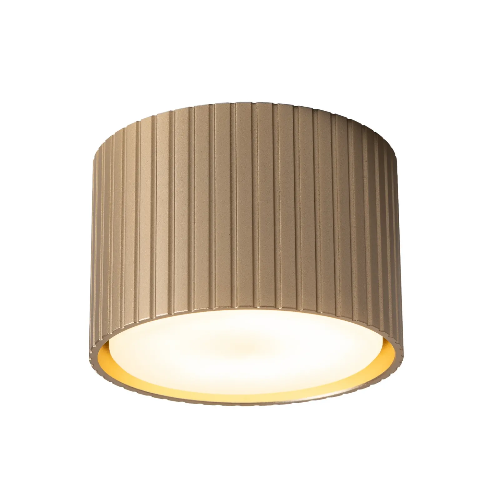 Downlight Ferro, beige, plástico, 6 cm de altura, GX53