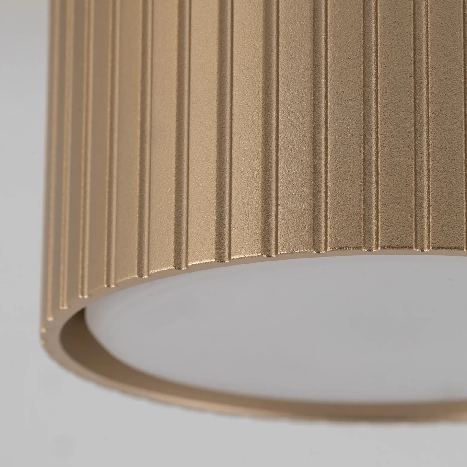 Downlight Ferro, beige, plástico, 6 cm de altura, GX53