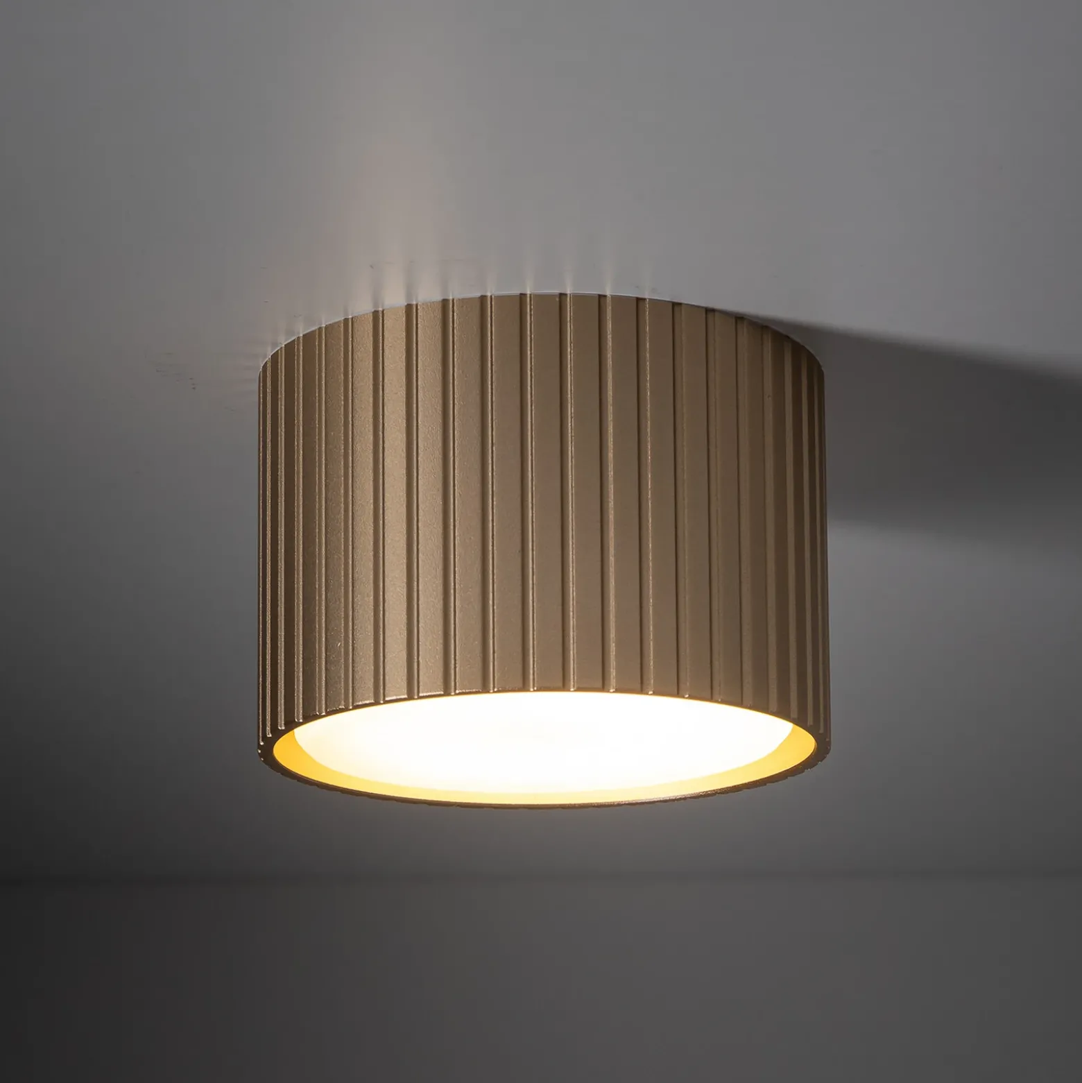 Downlight Ferro, beige, plástico, 6 cm de altura, GX53