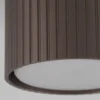 Downlight Ferro, marrón, plástico, 6 cm de altura, GX53