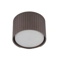Downlight Ferro, marrón, plástico, 6 cm de altura, GX53