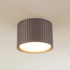 Downlight Ferro, marrón, plástico, 6 cm de altura, GX53