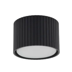 Downlight Ferro, negro, plástico, 6 cm de altura, GX53