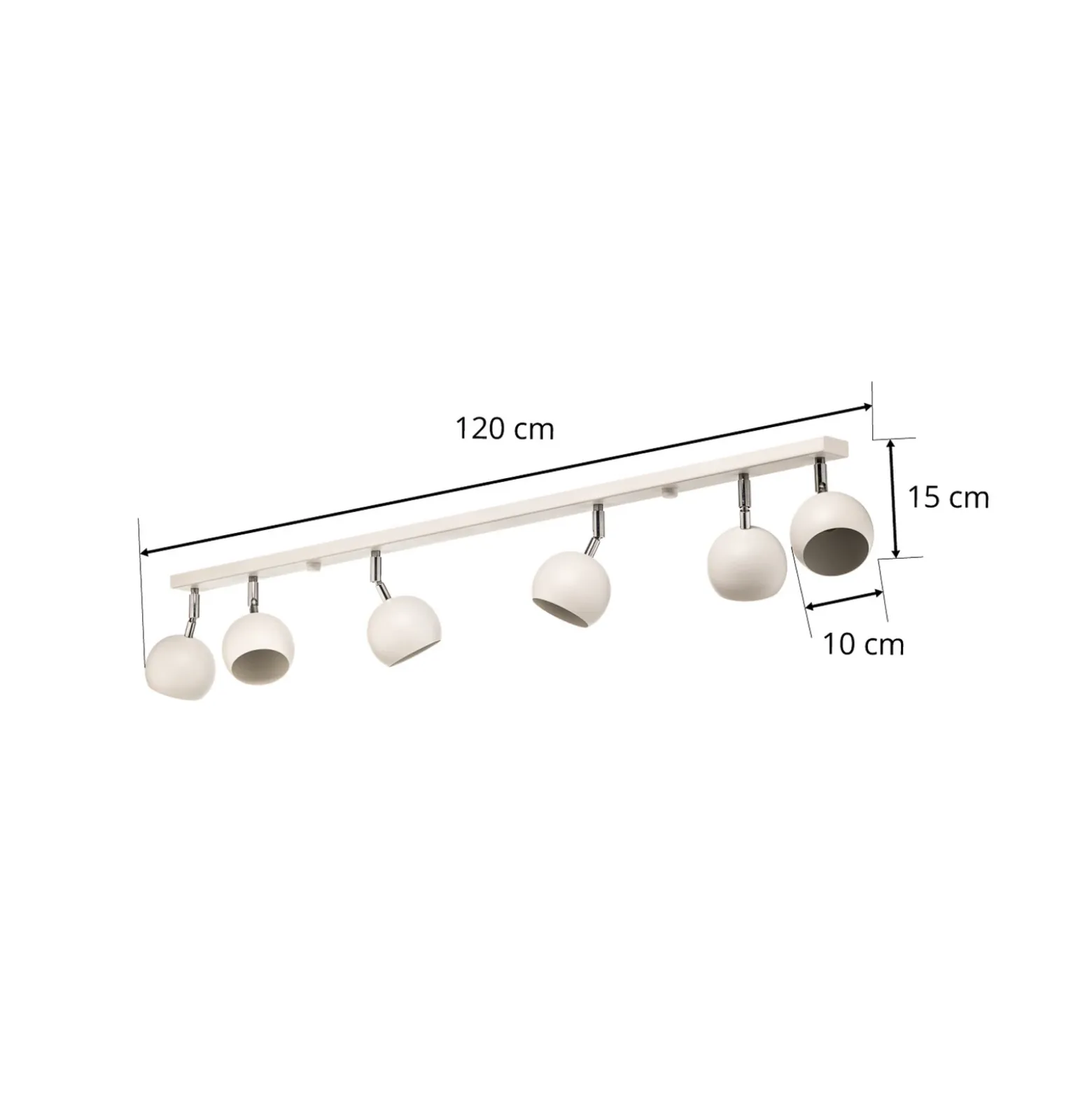 Downlight Flame, blanco, 6 luces