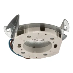 Downlight Flea de acero, blanco