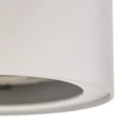 Downlight Flea de acero, blanco