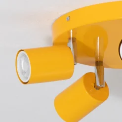 Downlight Fun, amarillo, Ø 30 cm, ajustable, GU10