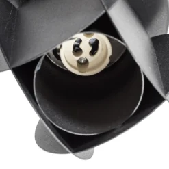 Downlight GAMBIT, negro, Ø 10 cm, metal, GU10-LED