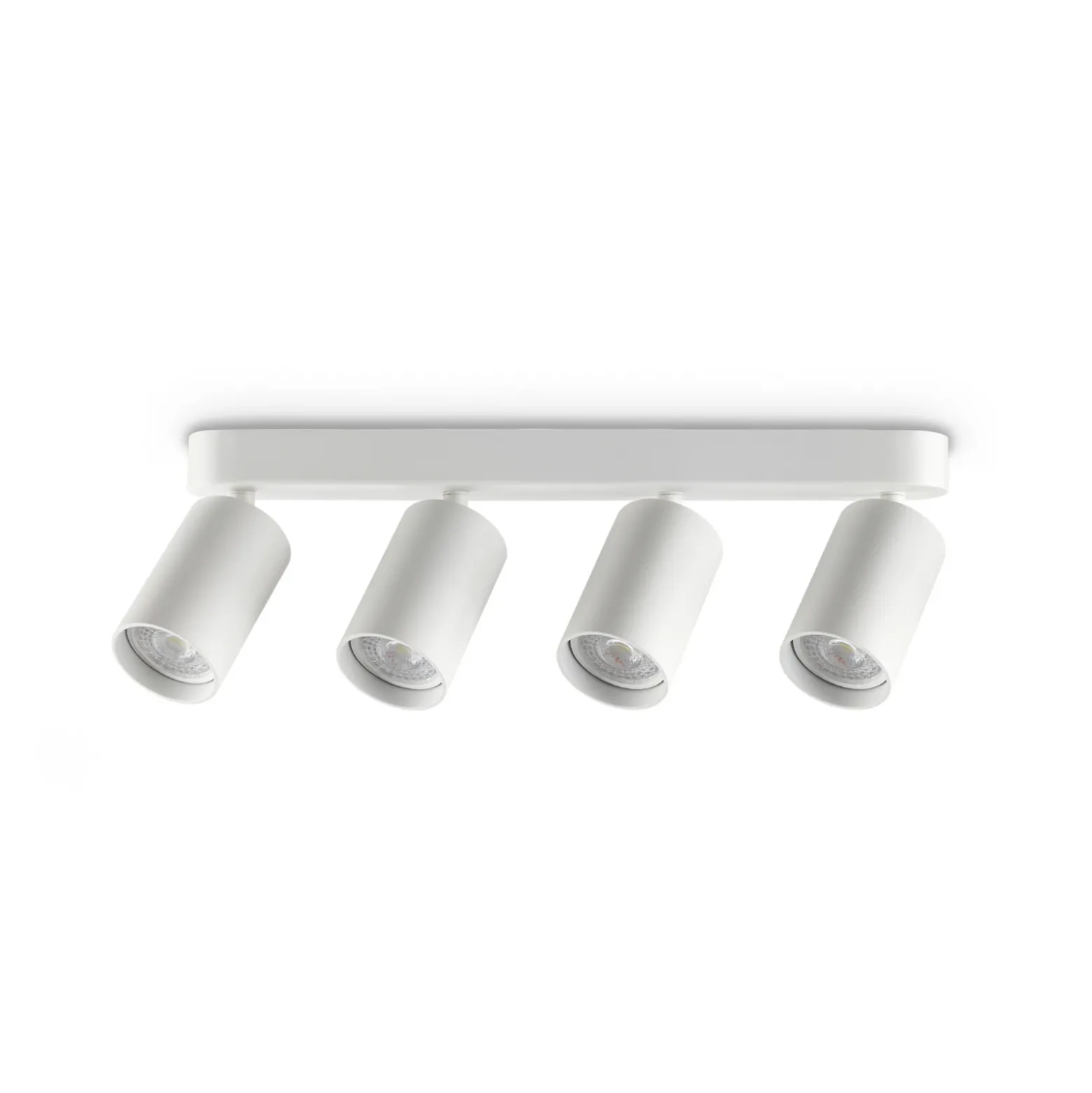 Downlight IDEAL LUX Dynamite Round, blanco, 38 cm, 4 luces.