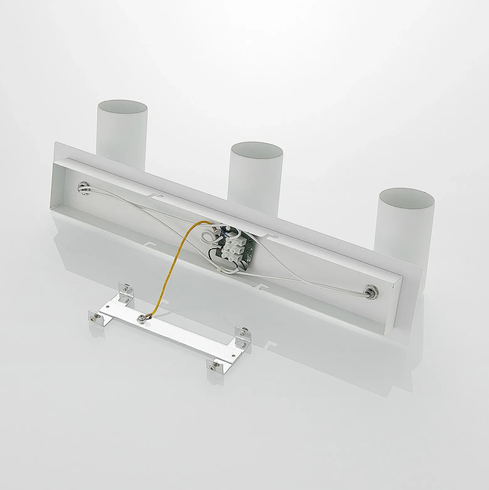 Downlight Joffrey de Lindby, 49 cm, blanco, 3 luces, GU10