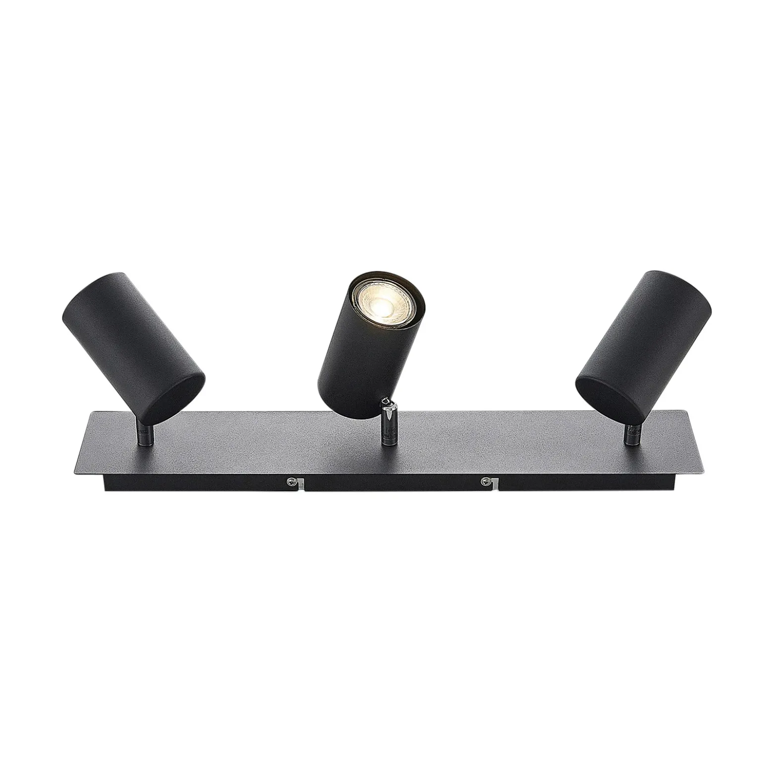 Downlight Joffrey de Lindby, 49 cm, negro, 3 luces, GU10