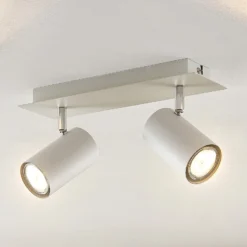 Downlight Joffrey de Lindby, 31 cm, 2 luces, blanco, GU10