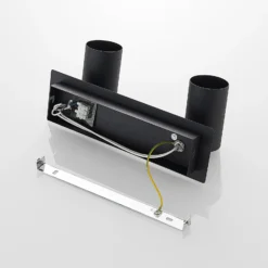 Downlight Joffrey de Lindby, 31 cm, 2 luces, negro, GU10