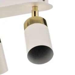 Downlight Joker, blanco/dorado, 3 luces