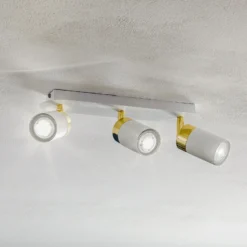 Downlight Joker, blanco/dorado, 3 luces