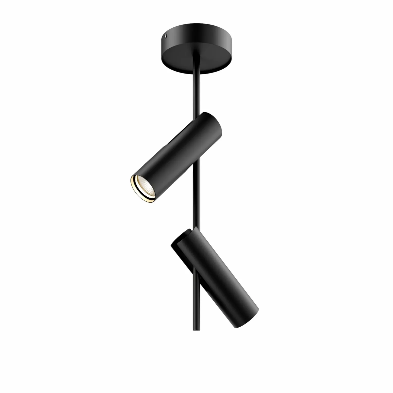 Downlight Leda 2, 2 luces, negro