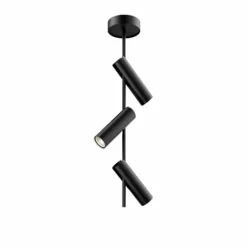 Downlight Leda 3, 3 luces, negro