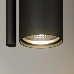 Downlight Leda 3, 3 luces, negro