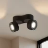 Downlight LED Arcchio Rotari, 1960 lm, 2 luces, negro