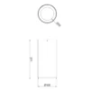Downlight LED empotrable Lucea 30 W negro