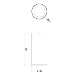 Downlight LED empotrable Lucea 30 W negro