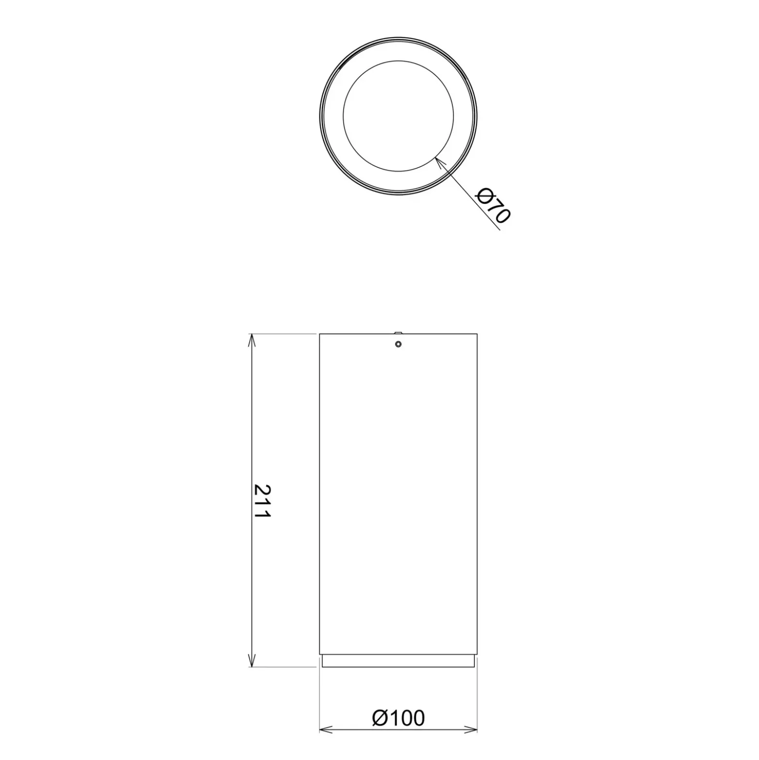 Downlight LED empotrable Lucea 30 W negro